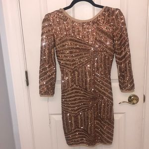 ✨Gold Sequin Party Dress✨Forever 21